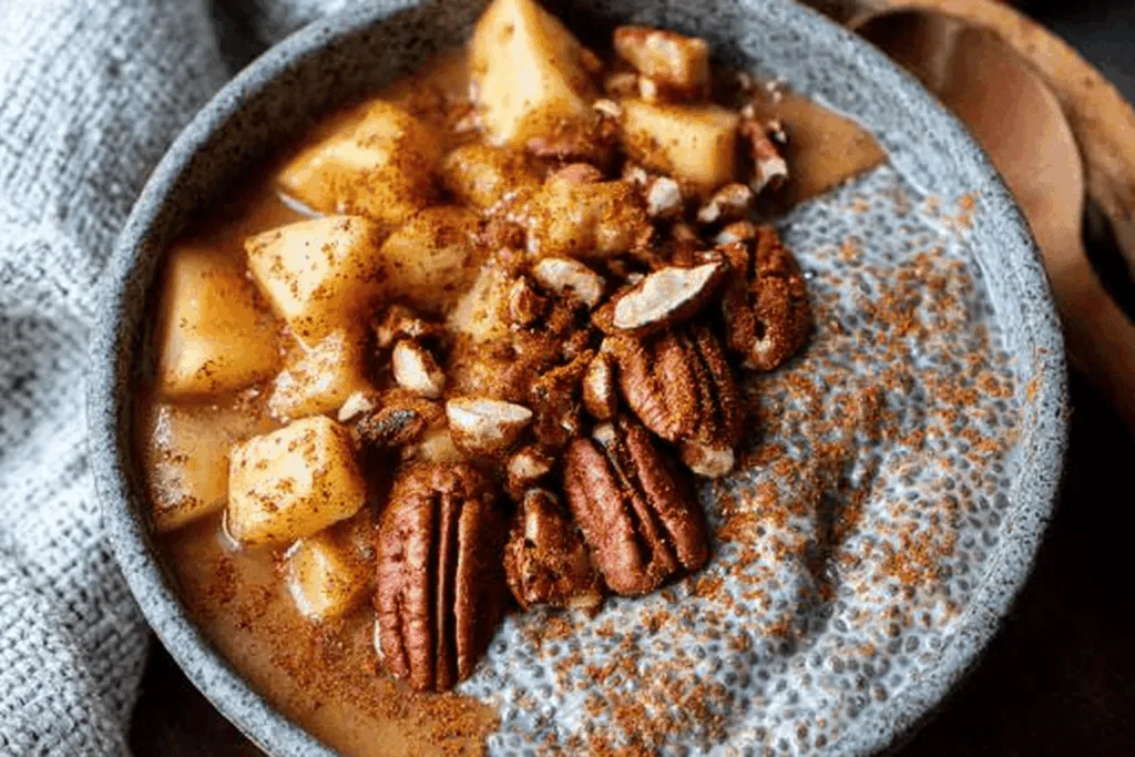 chai spiced chia pudding breakfast recipe photo