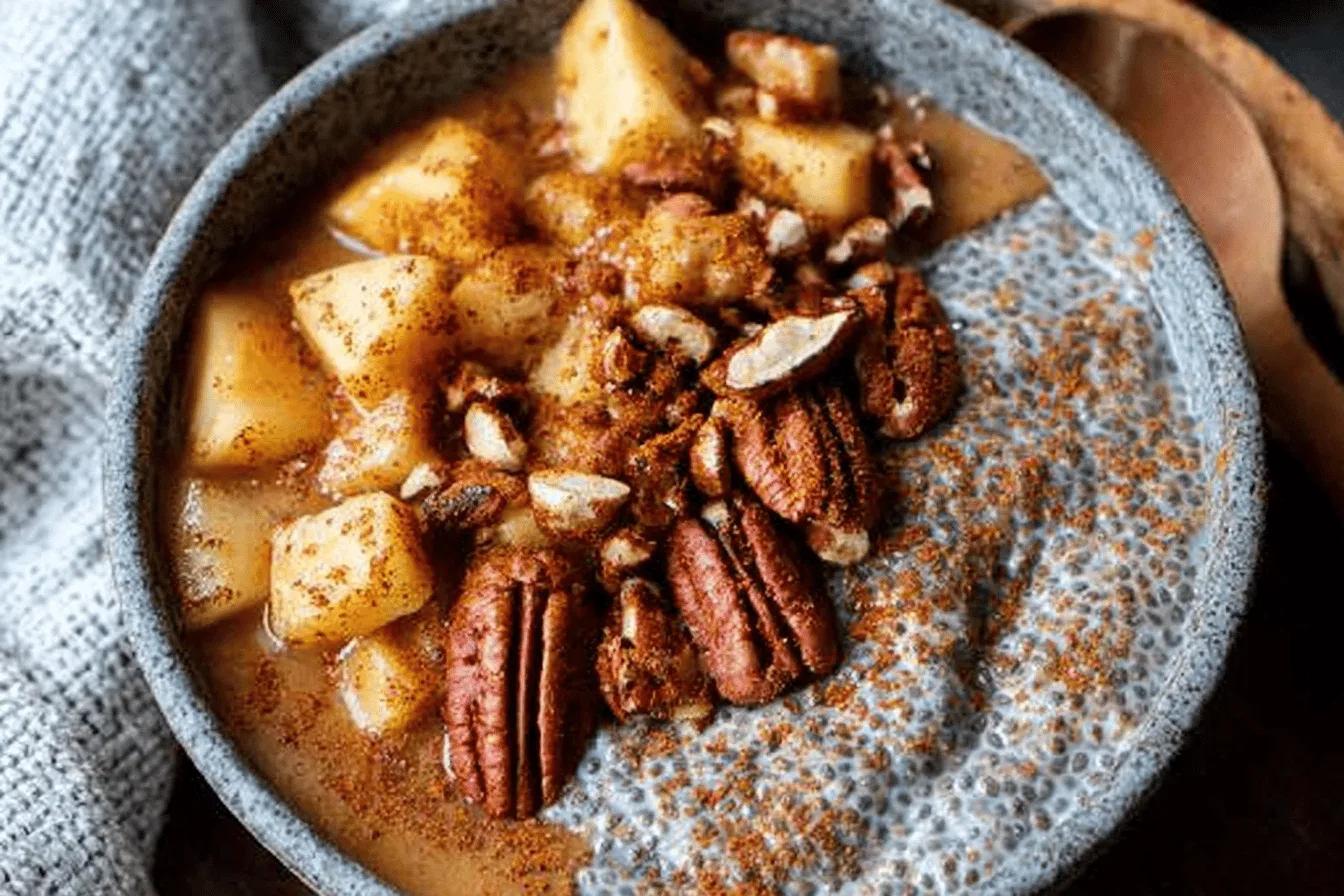 chai spiced chia pudding breakfast recipe photo