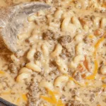 cheeseburger macaroni soup dinner recipe photo