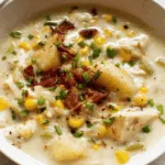 chicken corn chowder dinner recipe photo