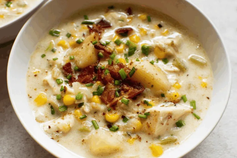 chicken corn chowder dinner recipe photo