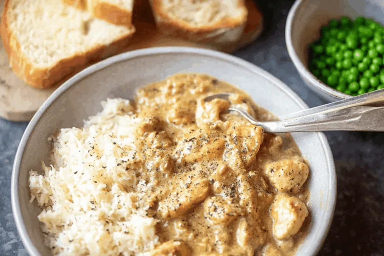 chicken gravy dinner recipe photo