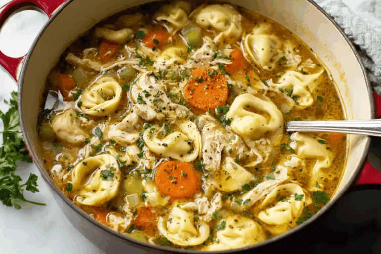 chicken tortellini soup dinner recipe photo