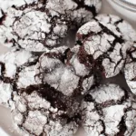 chocolate crinkle cookie dessert recipe photo