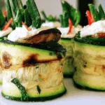 christmas zucchini roll appetizer recipe photo