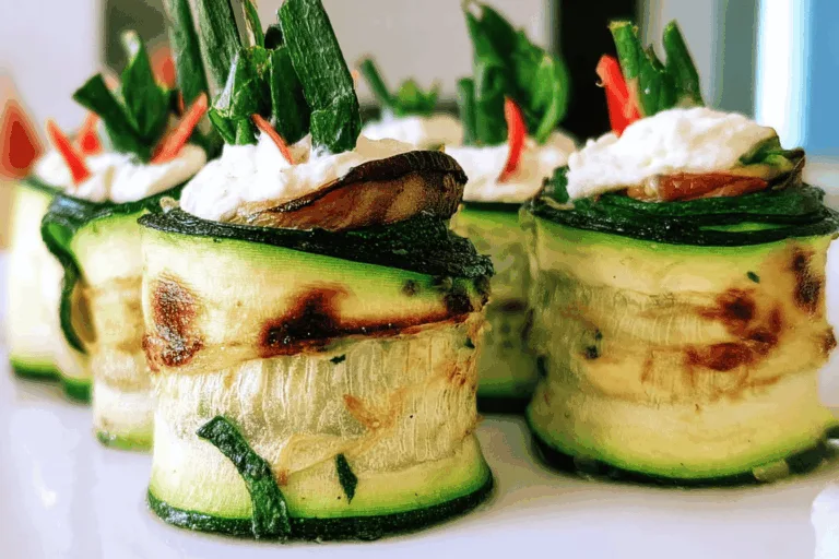 christmas zucchini roll appetizer recipe photo