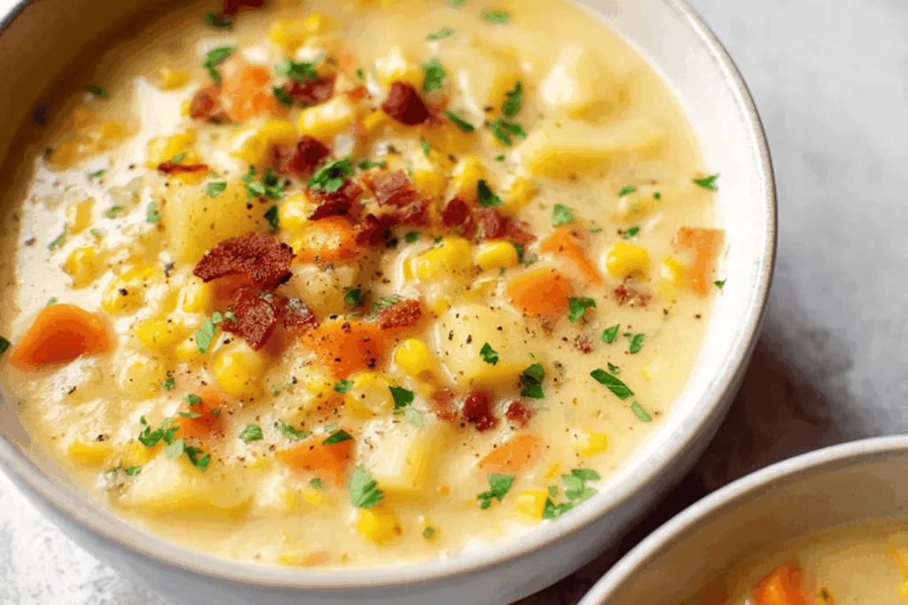 corn chowder dinner recipe photo