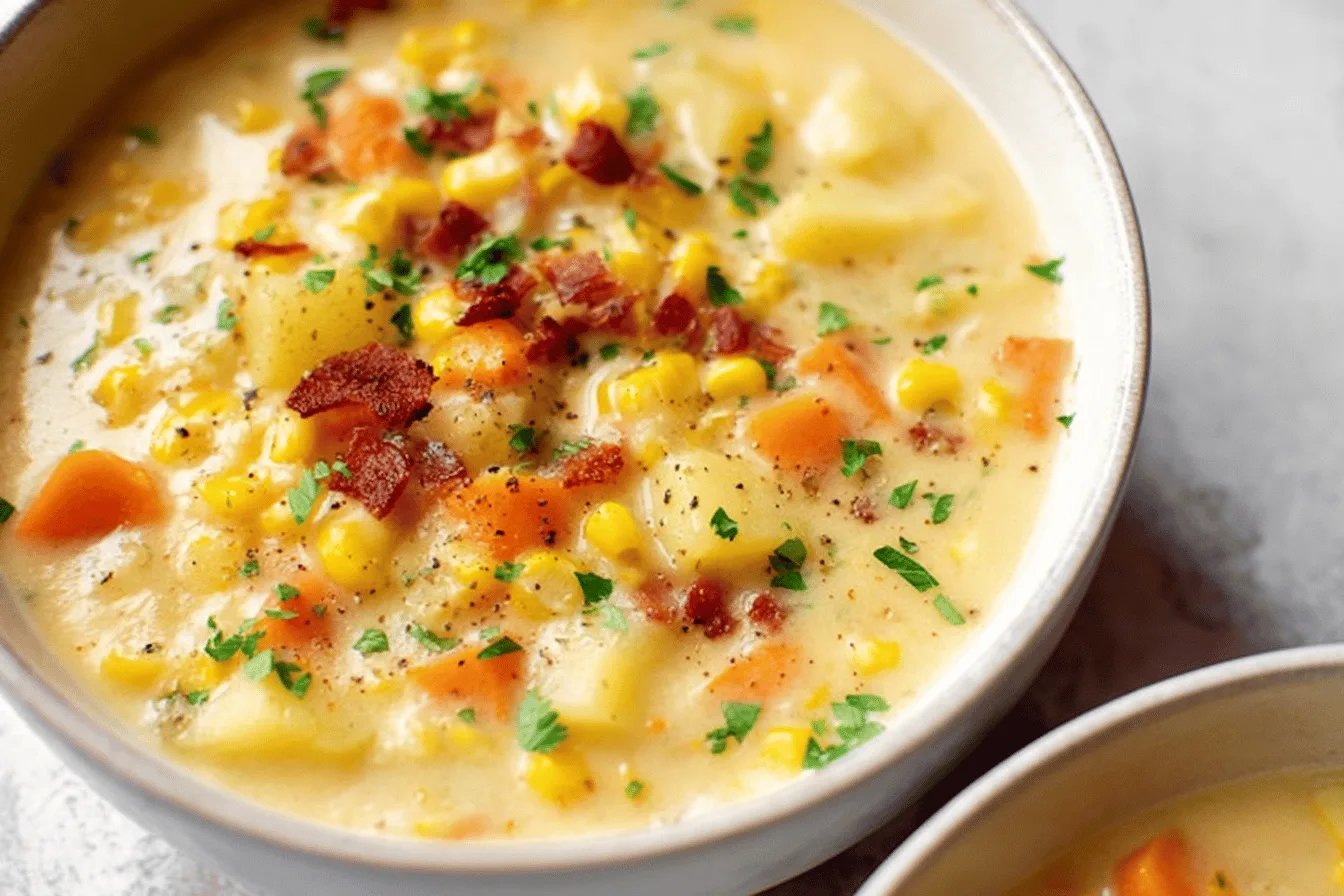 corn chowder dinner recipe photo