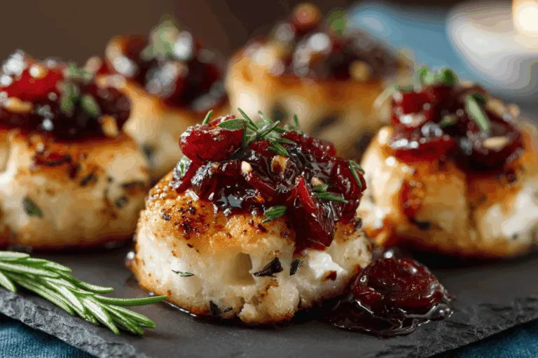 cranberry brie bites appetizer recipe photo