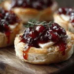 cranberry brie tartlet appetizer recipe photo