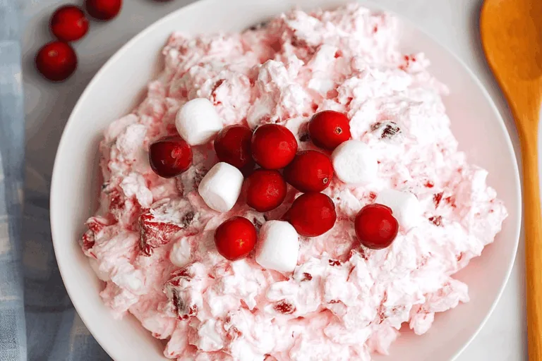 cranberry fluff side dish recipe photo