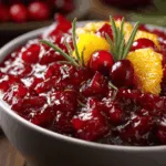 cranberry orange sauce side dish recipe photo
