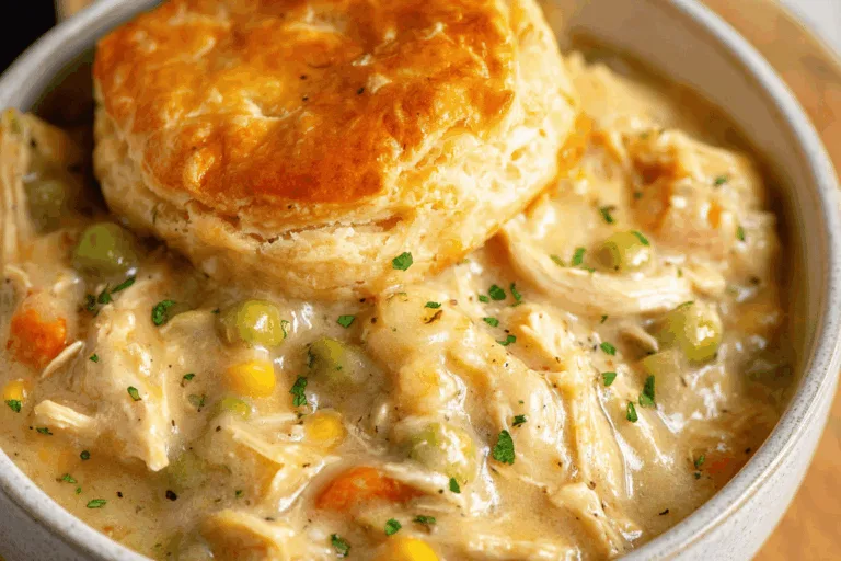 crockpot chicken pot pie dinner recipe photo