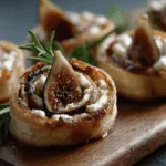 fig goat cheese pinwheels appetizer recipe photo