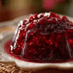 jellied cranberry sauce side dish recipe photo