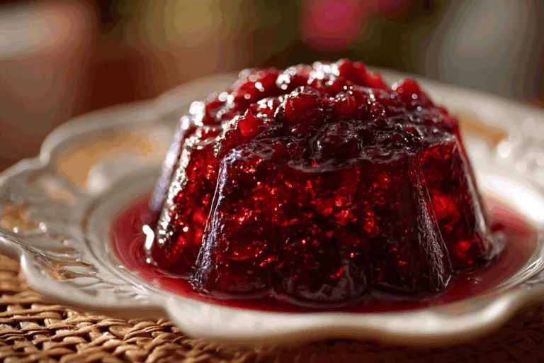 jellied cranberry sauce side dish recipe photo