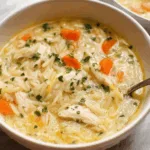 lemon chicken orzo soup dinner recipe photo