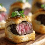 mini beef wellington bites appetizer recipe photo