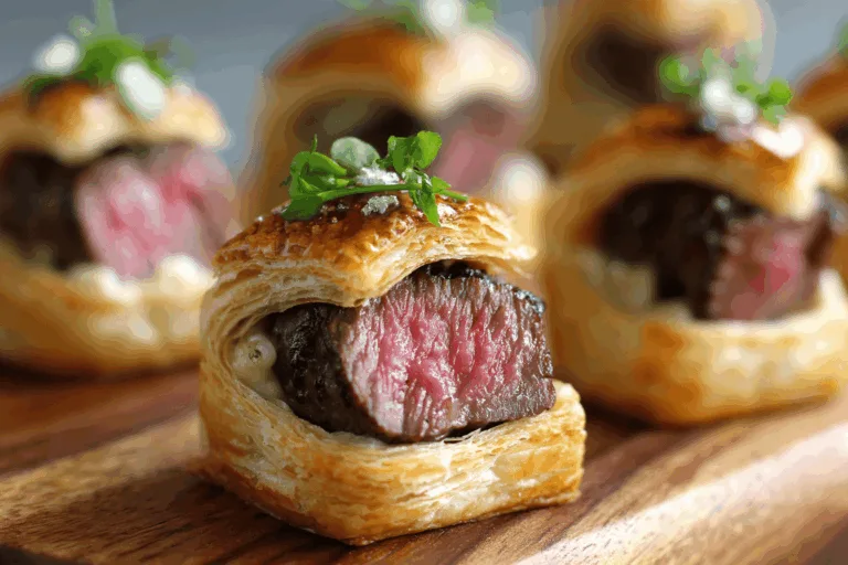 mini beef wellington bites appetizer recipe photo
