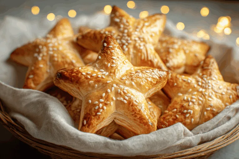 puff pastry star snack recipe photo