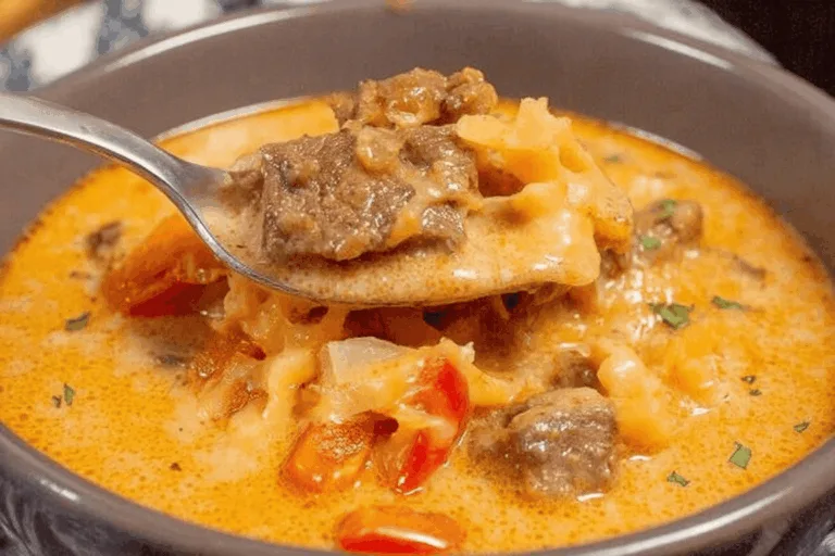 roast beef cheddar soup dinner recipe photo