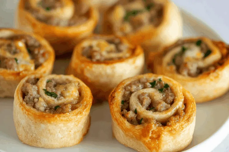 sausage pinwheels breakfast recipe photo