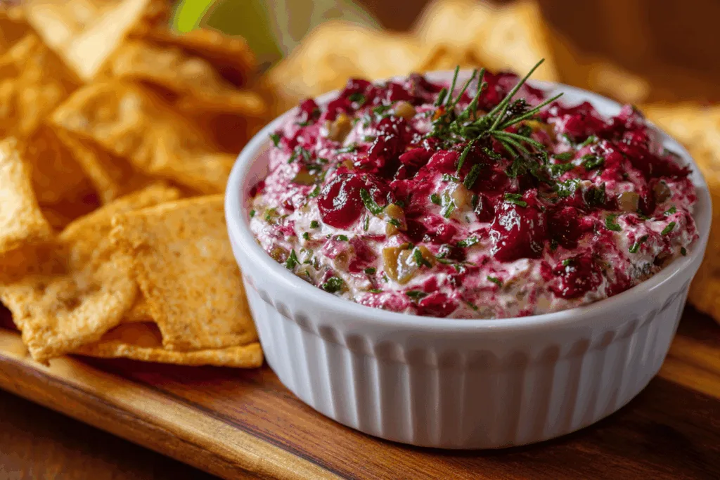 spicy cranberry jalapeno dip dip recipe photo