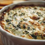 spinach artichoke dip appetizer recipe photo