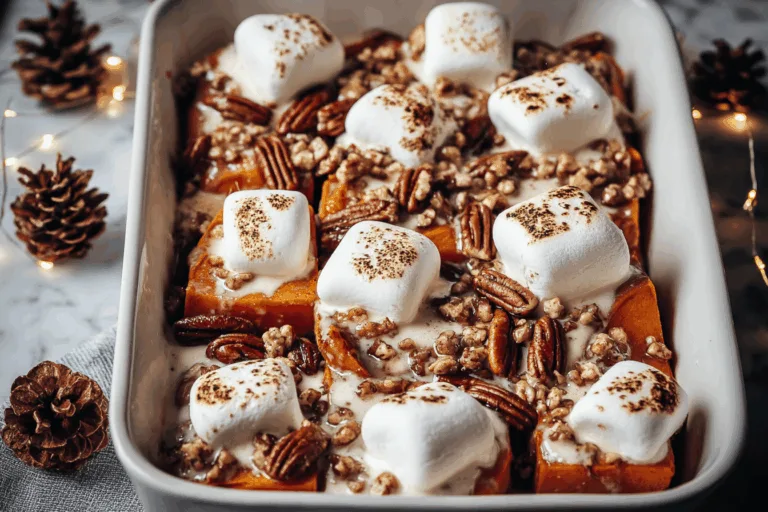 sweet potato marshmallow pecan bites side dish recipe photo