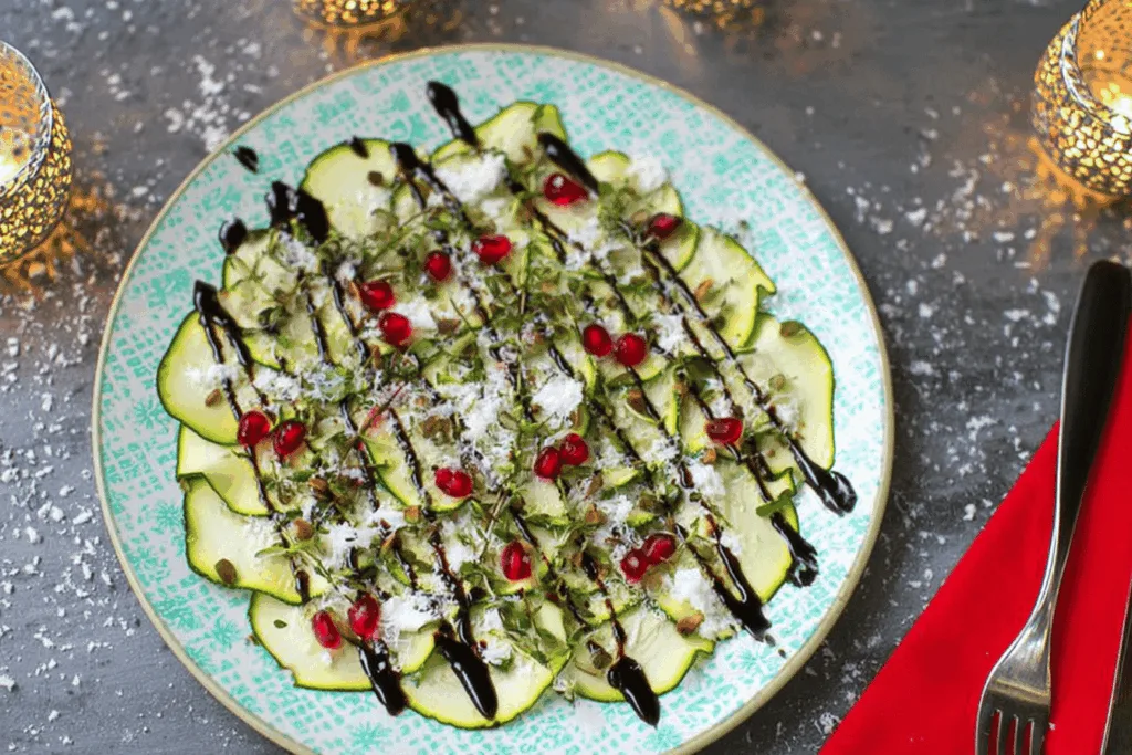 zucchini carpaccio appetizer recipe photo