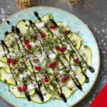 zucchini carpaccio appetizer recipe photo