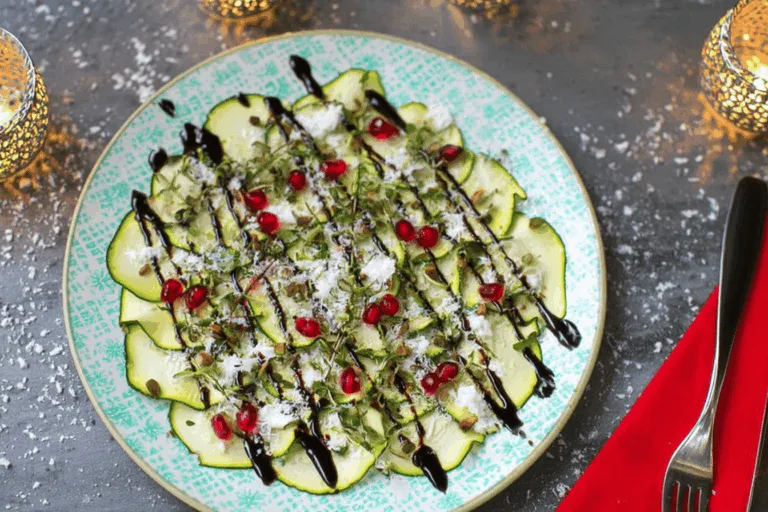 zucchini carpaccio appetizer recipe photo