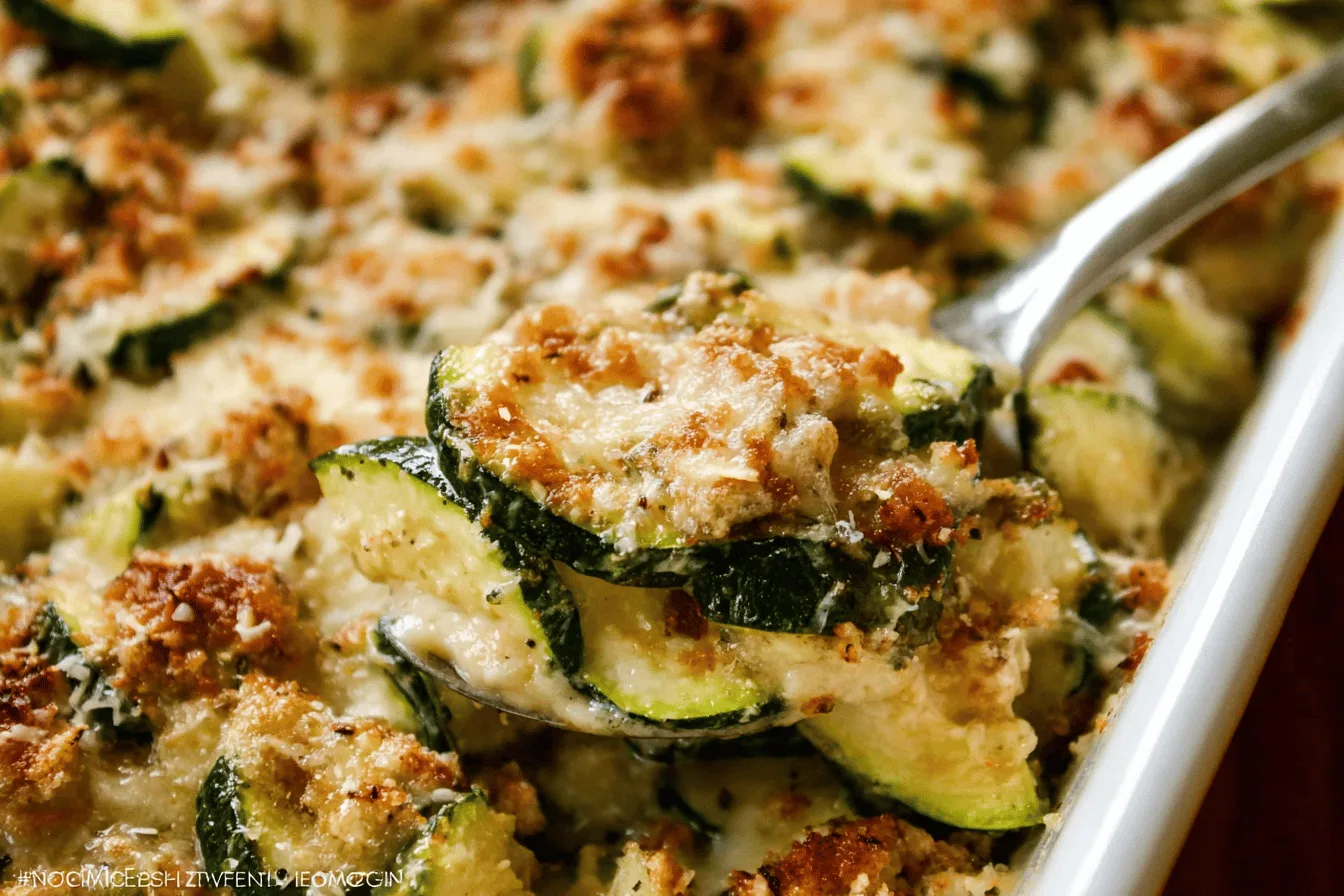 zucchini casserole dinner recipe photo