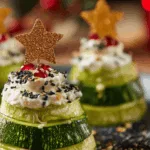 zucchini christmas tree yogurt appetizer recipe photo