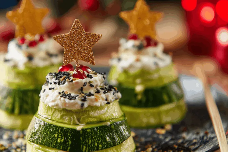 zucchini christmas tree yogurt appetizer recipe photo