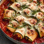 zucchini lasagna roll ups dinner recipe photo
