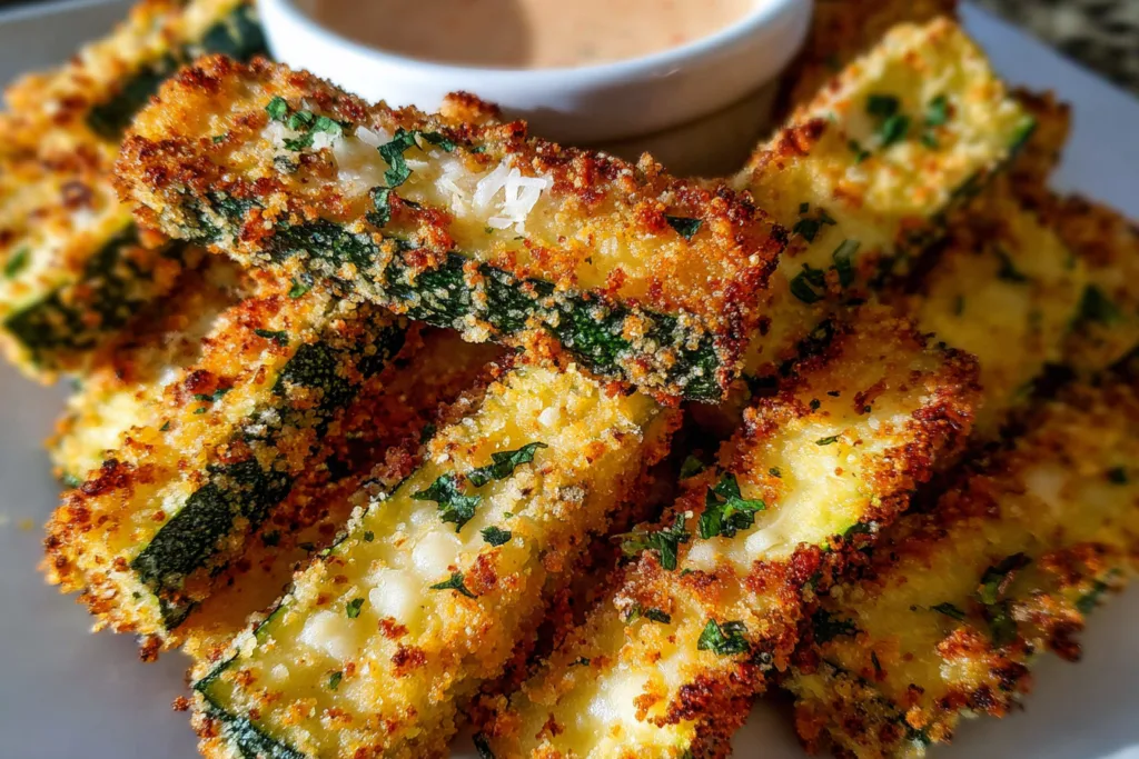 air fryer zucchini fries snack recipe photo