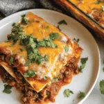 beef enchilada casserole dinner recipe photo