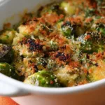 brussels sprouts gratin side dish recipe photo
