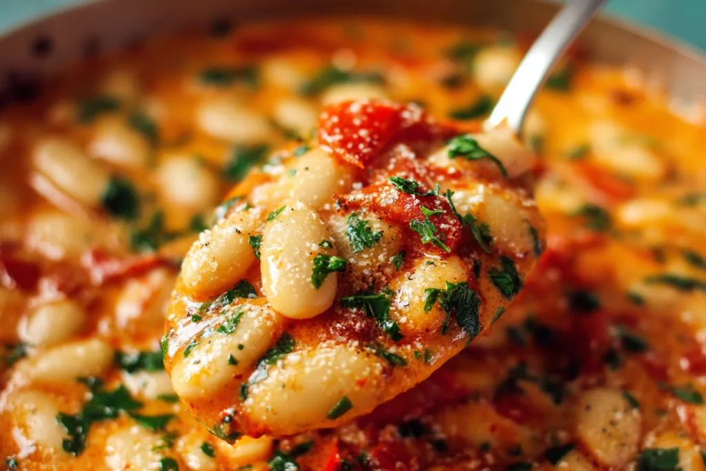 butter beans tuscan sauce dinner recipe photo