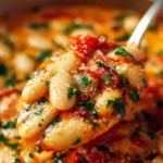 butter beans tuscan sauce dinner recipe photo