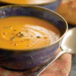 carrot sweet potato soup dinner recipe photo