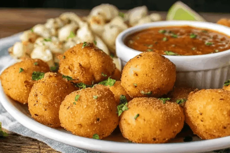 cheesy grits fritters appetizer recipe photo