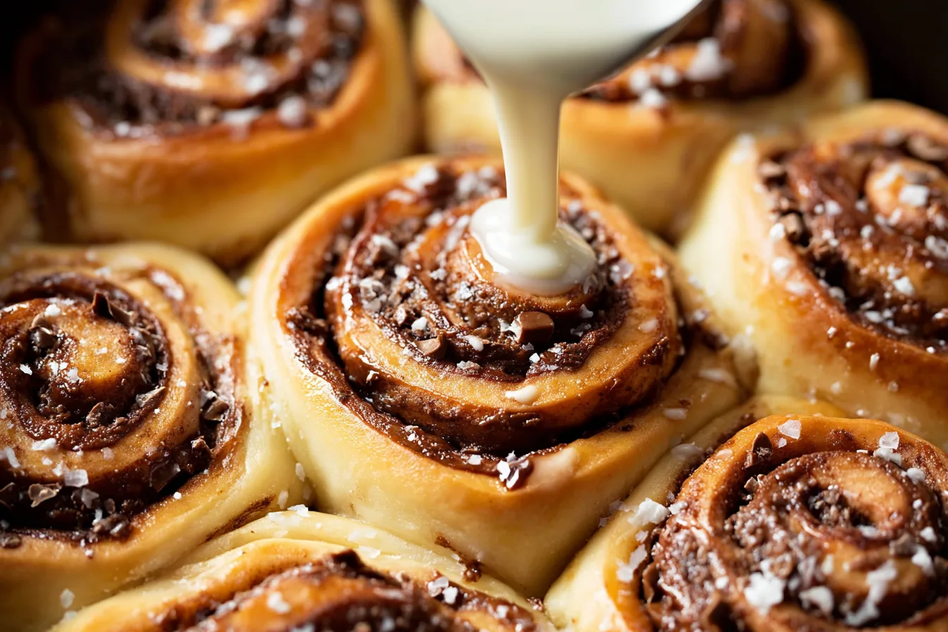 chocolate nutella rolls breakfast recipe photo