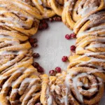 cinnamon roll wreath breakfast recipe photo