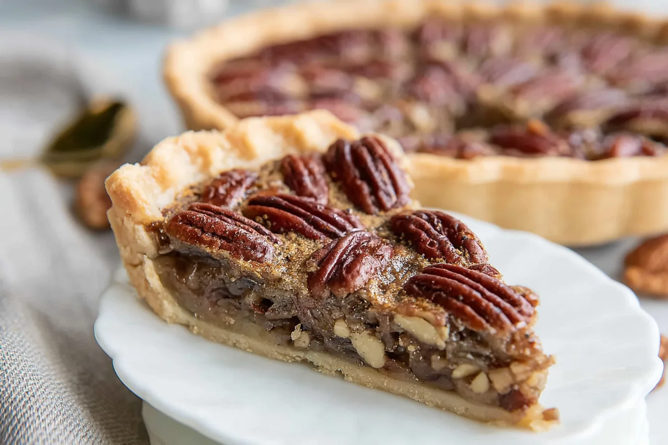 dairy free keto pecan pie dessert recipe photo