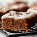 gingerbread cookie bars dessert recipe photo