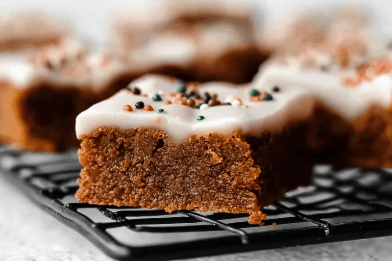 gingerbread cookie bars dessert recipe photo