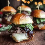 gingery steak brie sliders dinner recipe photo