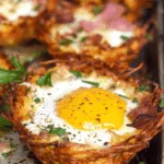 hash brown nest breakfast recipe photo